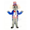 Patriotic Elephant Mascot Costume Animal