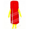 Funny Rolled Red Carpet Mascot Costume Cartoon