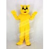 Yellow Wildcat Mascot Costume Cartoon	