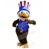 Blue Vest American Olympics Eagle Mascot Costumes Animal
