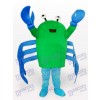 Green Crab Cartoon Adult Mascot Costume