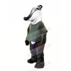 Gray Shirt Badger Mascot Costume Animal	