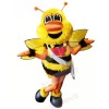 Battle Bee with Red Bow Mascot Costumes Animal