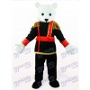 Black And White Male Teddy Bear Anime Mascot Costume
