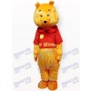 Love Yellow Bear Cartoon Adult Mascot Costume