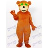 Glasses Wearing Bear Adult Mascot Costume