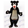 Obese Cartoon Moon Bear Adult Mascot Costume