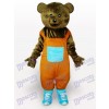 Brown Teddy Adult Mascot Costume