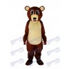 Big Eyes Brown Bear Mascot Adult Costume