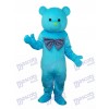 Happy Blue Bear Mascot Adult Costume