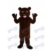 Black Brown Bear with Sharp Tooth Mascot Adult Costume