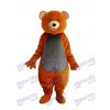 Brown Teddy Bear Mascot Adult Costume