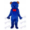 Blue Teddy Bear Mascot Adult Costume