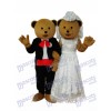 Wedding Bears Couple Mascot Adult Costume