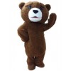 Fur Teddy Bear Mascot Costume