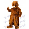 Brown Beaver Mascot Costume