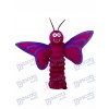 Purple Butterfly Mascot Adult Costume