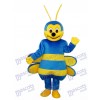 Blue Bee Mascot Adult Costume