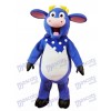 Blue Bull Mascot Costume