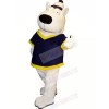 White Bear with Big Eyes Mascot Costumes Animal