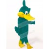 Duck with Teal Body Mascot Costume Cartoon