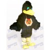 Black Hair Bird Animal Adult Mascot Costume