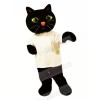 Black Cat with White T-shirt Mascot Costumes Animal