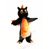 Black Dragon with Orange Wings Mascot Costumes Animal