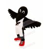 Black Crow with Red Shoes Mascot Costumes Animal