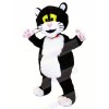 Black and White Cat with Pink Nose Mascot Costumes Animal