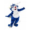 Custom Color Blue Fat Cat Mascot Costume