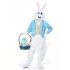 Blue Easter Bunny Adult Mascot Costumes Animal
