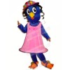 Blue Bird with Pink Dress Mascot Costumes Animal