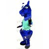 Blue Horse with Green T-shirt Mascot Costumes Animal