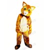 Brown Cat with Green Eyes Mascot Costumes Animal