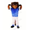 Brown Lion with Suit Mascot Costumes Animal