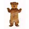 Fluffy Brown Bear Mascot Costume