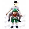 Piggy Back Carry Me Green Bavarian Beer Guy Ride Mascot Costume Fancy Dress