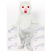 White Cat Adult Mascot Costume