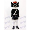 Black Cat Detective Cartoon Adult Mascot Costume