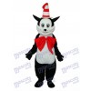 Black Cat with Hat Mascot Adult Costume