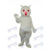 White Cat Mascot Adult Costume