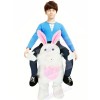 Carry Me Easter Bunny Piggy Back Mascot Kids Ride On Funny Fancy Dress Costume