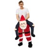 Blushing Santa Claus Carry me Ride on Halloween Christmas Costume for Adult/Kid