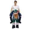 Beer Man Scotsman Leprechaun Carry me Ride on Halloween Christmas Costume for Adult/Kid