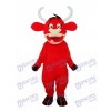 Red Cow Mascot Adult Costume