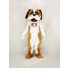 Brown And White St. Bernard Dog Mascot Costume Cartoon