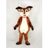 Reindeer with Red Nose Mascot Costume Cartoon	