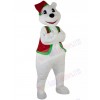 Christmas Polar Bear mascot costume