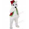 Christmas Polar Bear mascot costume